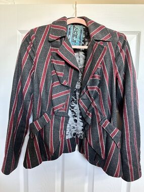L.A.M.B. By Gwen Stefani striped blazer. Size 2. Fall 2009